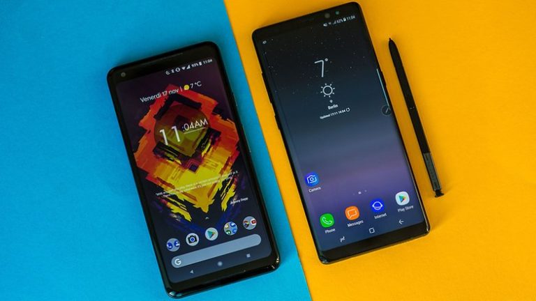 Samsung Galaxy Note 8 vs Google Pixel 2 XL