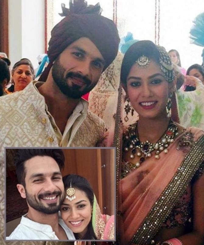 Shahid Kapoor and Mira Rajput