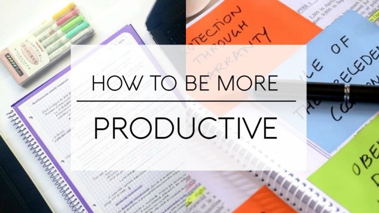 How to be more productive